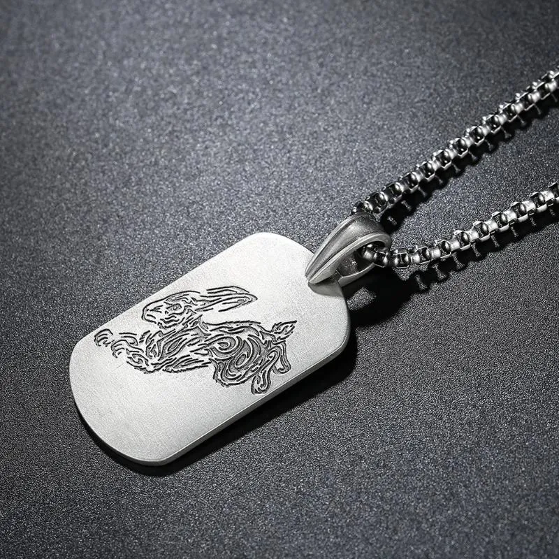 Pendant Necklaces EVBEA Design 12 Chinese Zodiac Animals For Men Women's Necklace Jewelry Accessories299y