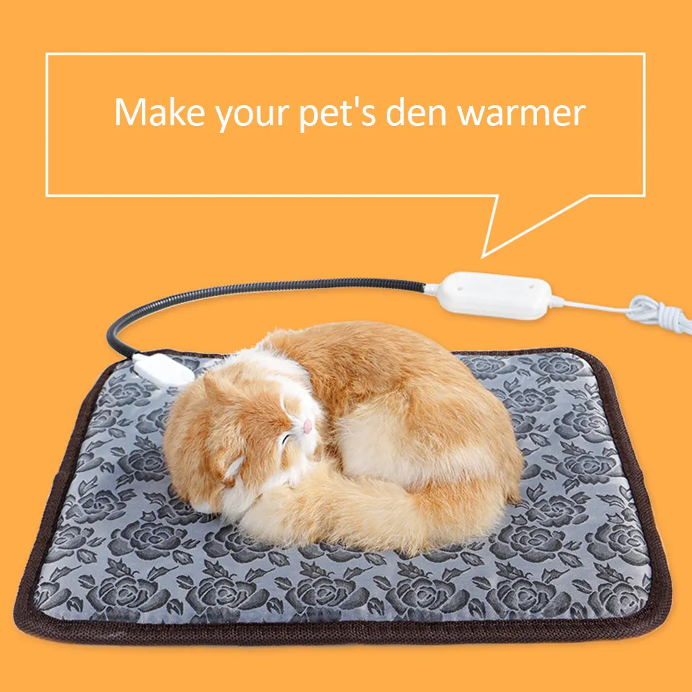 Evcil hayvanlar elektrikli yatak yumuşak sıcak polar pençe baskı köpek köpek kedi battaniye kanepe ürün yastık kapağı 5 y200330