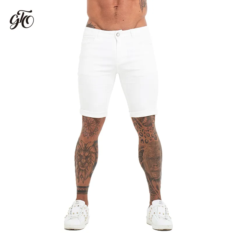 Heren Shorts Fitness Denim Shorts Zwart Hoge Taille Gescheurde Zomer Jeans Shorts Voor Mannen Merk Plus Size Casual Streetwear dk03 LJ20092633