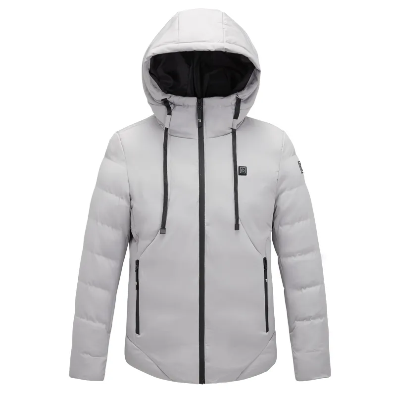 Novos homens mulheres casaco de algodão usb inteligente elétrico aquecido jaquetas inverno engrossar com capuz ao ar livre caminhadas roupas de esqui 7xl 201126