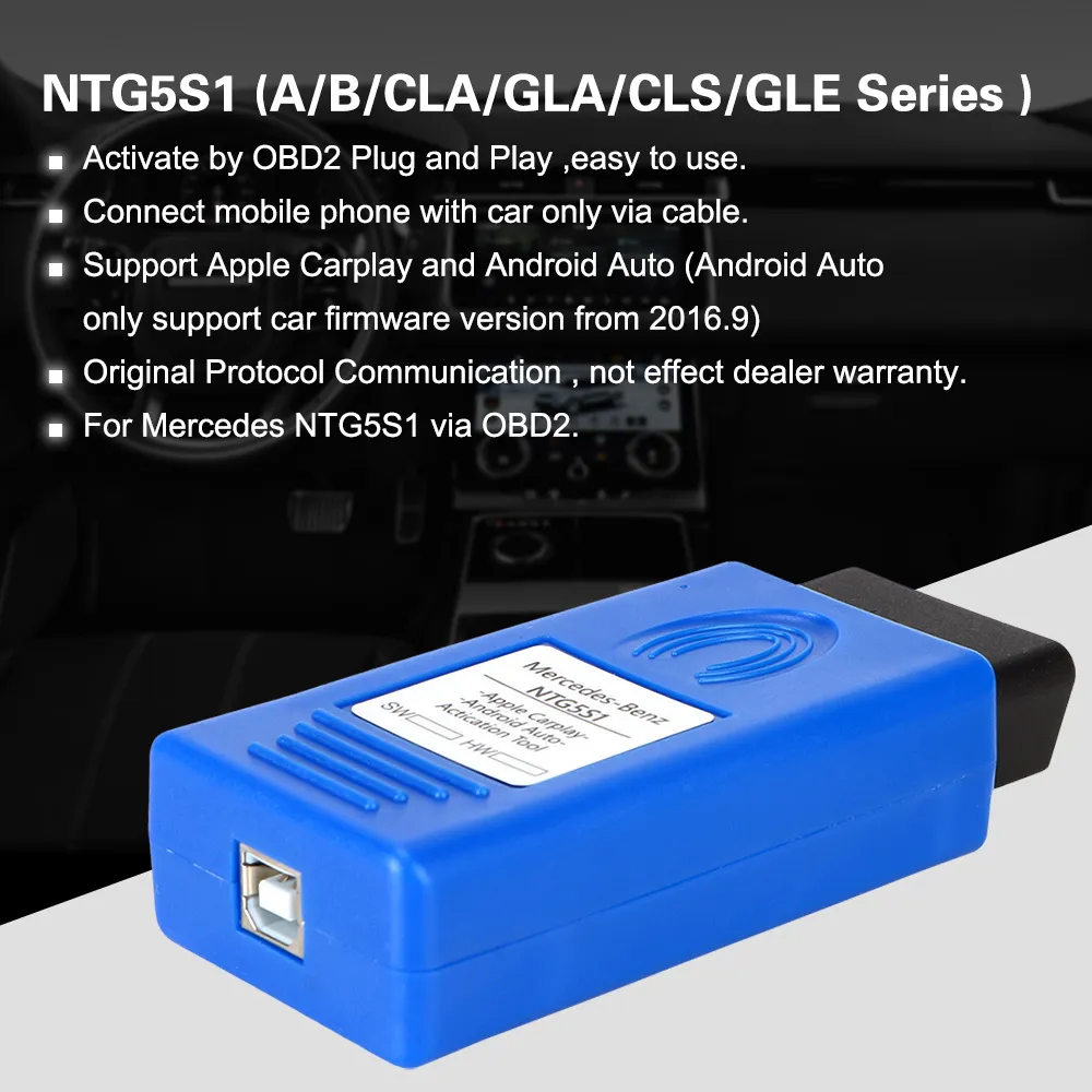 For Mercedes For Benz Car Activation Tool NTG5 S1 Auto OBD Activator carplay Car Diagnostic Tool For IOSAndroid4667862