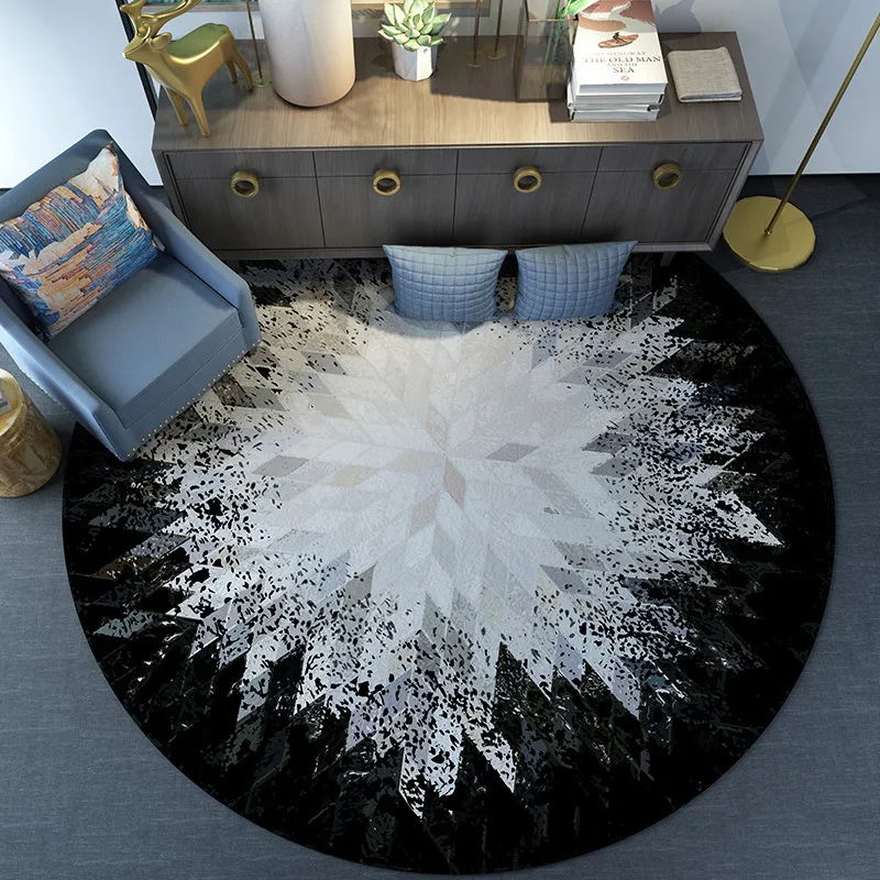 침실 카펫을위한 3d 라운드 카펫 현대 깔개 살아있는 창조적 인 디자인 지역 깔개 아이 룸 홈 장식 2012149517971