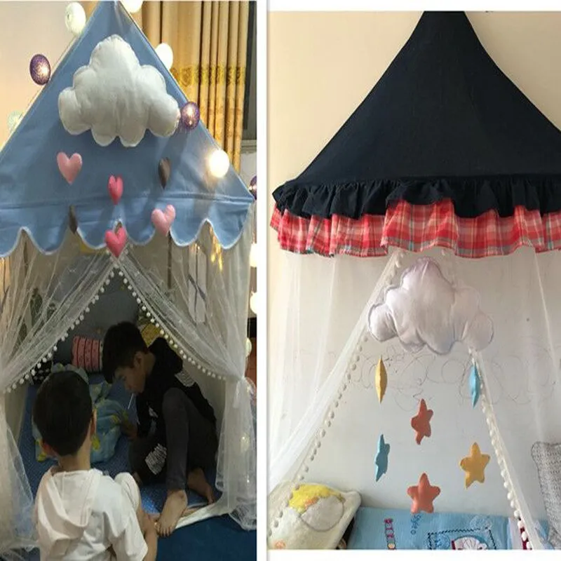 Nuages Wind Chime Baby Bed Bell Chambre d'enfant Décoration Photographie Props Soft Hochets Mobile Poussette Suspendue Jouets pour bébé LJ201113