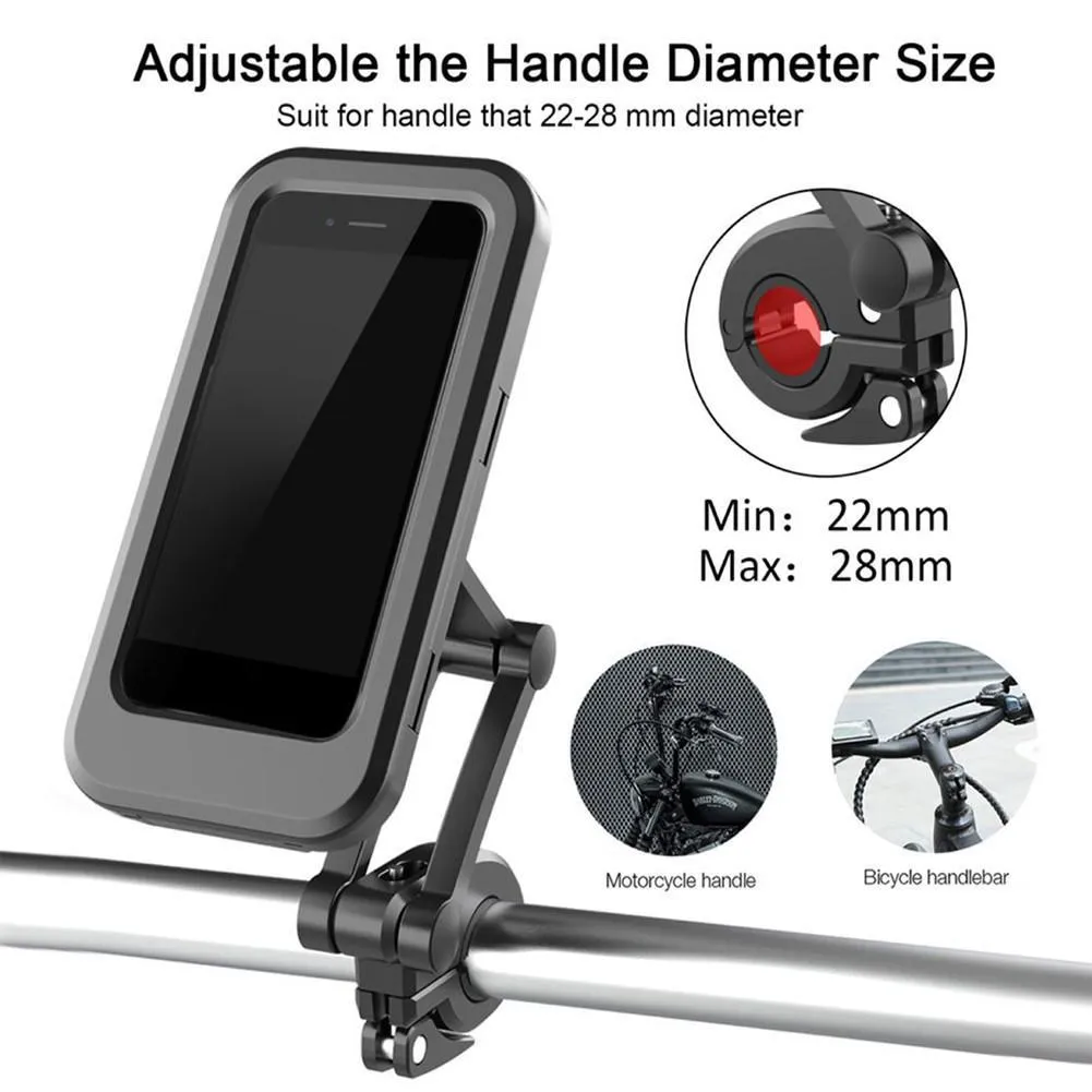 Phone Holder Bike Phone Holders Adjustable Waterproof Motorcycle Case Stand Mobile Support Mount Bracket Phone Holder Bike C10166125916
