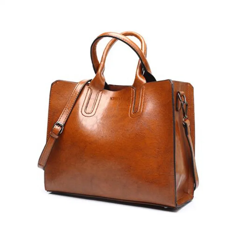 Leather Handbags Big Women Bag High Quality Casual Female Bags Trunk Tote Spanish Brand Shoulder Bag Ladies Large Bolsos2489