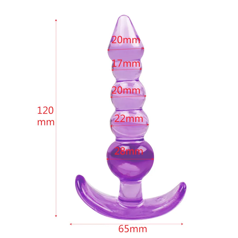 Massage Medium Colorful Stainless Steel Butt Plug Anal Beads Crystal Jewelry Stimulator Sex Toys Dildo Anal Plug Gay Products