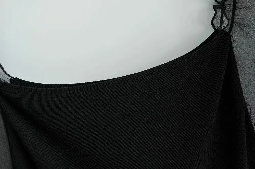 Женщины Мода Случайный рукав Лоскутная Трикотажная Блуза Рубашка Женщин Слейтую для похудения Blusas Chic Ретро Черные Топы LJ200831
