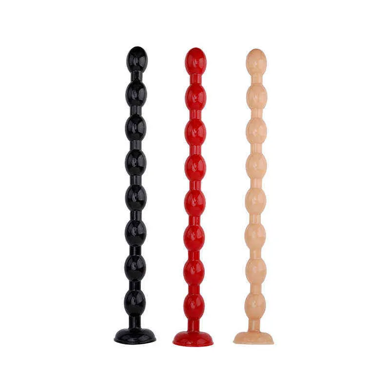 NXY Dildos Zabawki analne 50 cm Długie Pull Bead Backyard Zabawa Wtyczka Miękka Prostaty Masaż Męski Męski Męski Masturbacja Dorosłych Produkty 0225