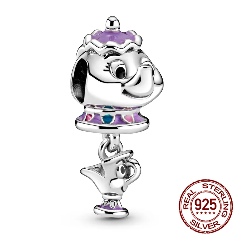 2022 100% 925 Sterling ZILVEREN Kralen Kleine schattige olifant Dangle Charm fit Pandora Armband zilver 925 sieraden voor vrouwen