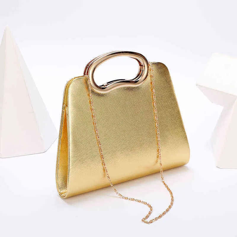 NXY Abendtaschen Tasche für Frauen Golden Silber Glas Strass Hochzeit Party Handtaschen Kristall Clutch 220210