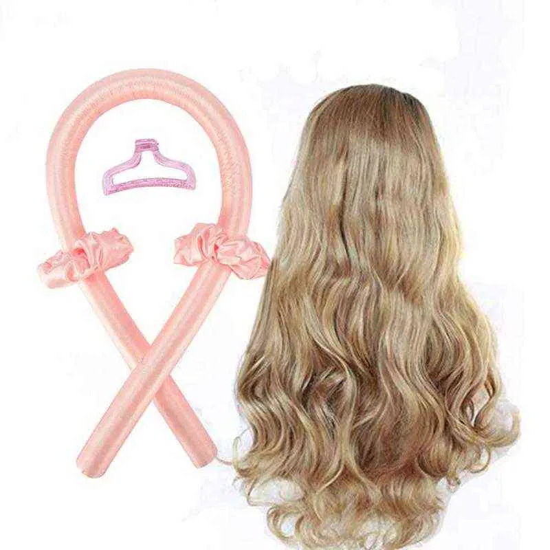 Hair Curler Heatless Sponge Rod Headband Silk Ring Lazy Curlers Curls Overnight Band Magic Wave 2203049857422