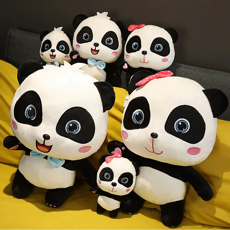 Lovely Panda Plush Hobbies Cartoon Animal Stuffed Toy Dolls for Girl Boys Baby Birthday Christmas Gift 22~55cm 220222