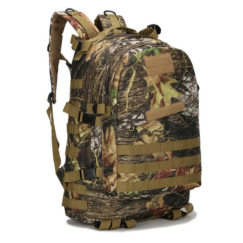 55L 3D Outdoor Sport Military Tactical Climbing Mountaineering Backpack Camping Hiking Trekking Canvas Camo Rucksack Travel Bag 201103