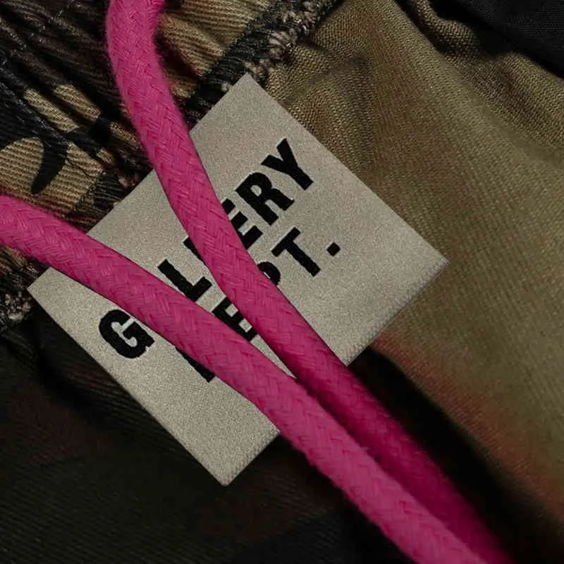 Shorts de designer 2022 Mens Mode GalleryDept Petits pantalons courts Street GD Camouflage Vêtements de travail occasionnels pour hommes et femmes