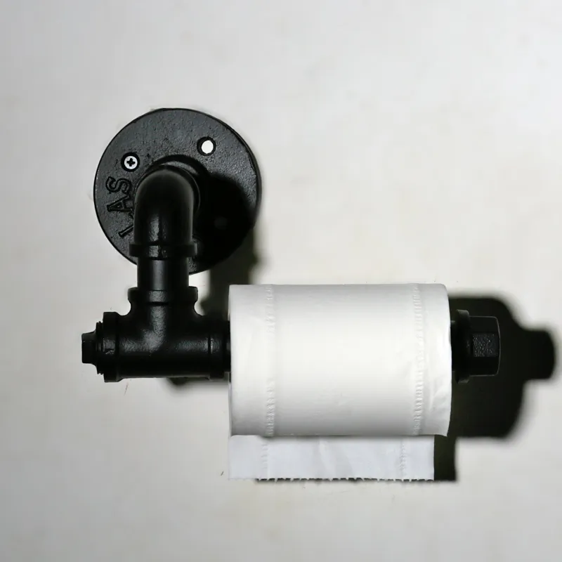 Porte-serviettes en papier toilette créatif Cadre Retrooil Bubbed Bronzeblack Accessoires en rouleau Y200108