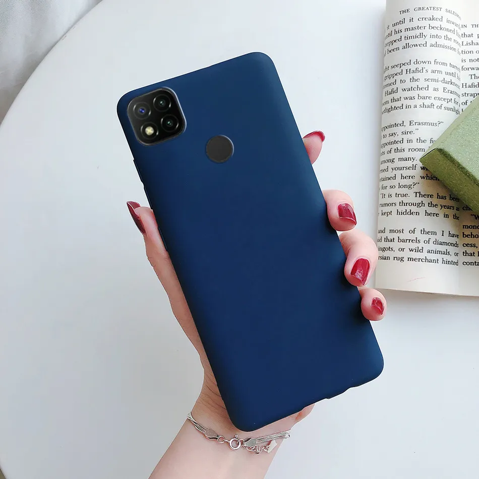 Xiaomi Redmi için Kılıflar 9C Silikon Şeker TPU Basit Kapak Telefon Kılıfı Xiomi Poco C3 Redmi 9C NFC Redmi9c NFC Case Fundas