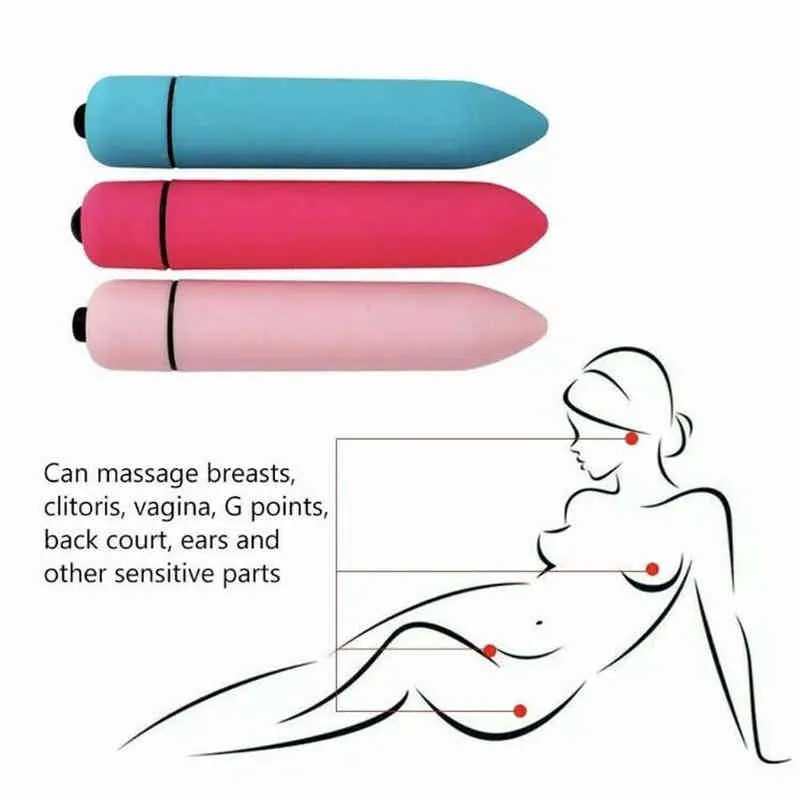NXY Vibrators 10 Speed ​​Mini Bullet Vibrator voor Vrouwen Snelle Orgams Stimulator Dildo Squirt Orgasm G Spot Clitoris Seksspeeltjes Voor Paren Producten 0104