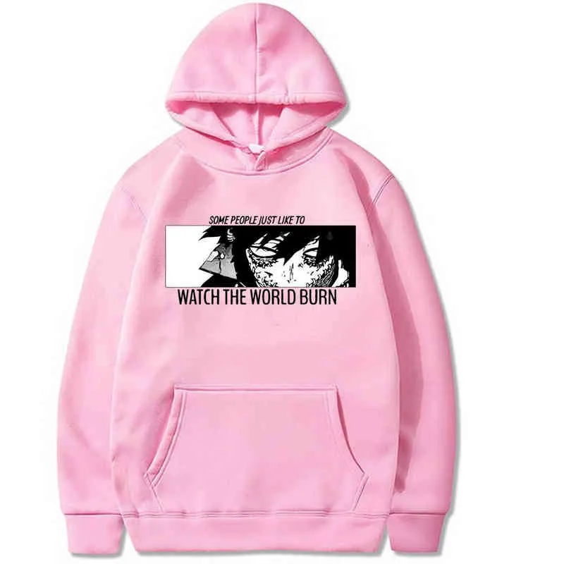 Mój Bohater Academia Bluzy Mężczyźni Kobiety Hip Hop Bluza Dabi Oczy Anime Czarne Bluzy Topy Odzież H1227