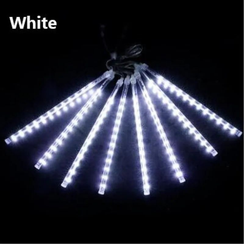 Regn Drop Lights LED Meteor Dusch Icicle Falling For Xmas Halloween Holiday Garden Tree Christmas Decors Outdoor Y201020