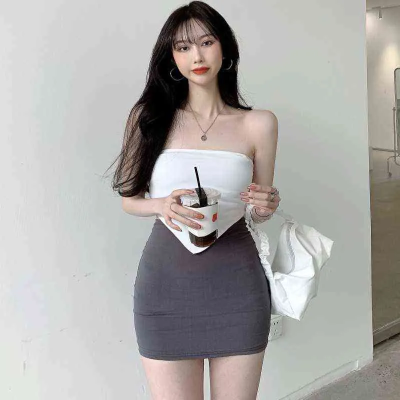 90s Mini Skirt Lady Trendy Y2K Summer Beachwear White Accessory Harajuku Skirts Pleated Skirts Woman High Waist clothes e-girl G220309