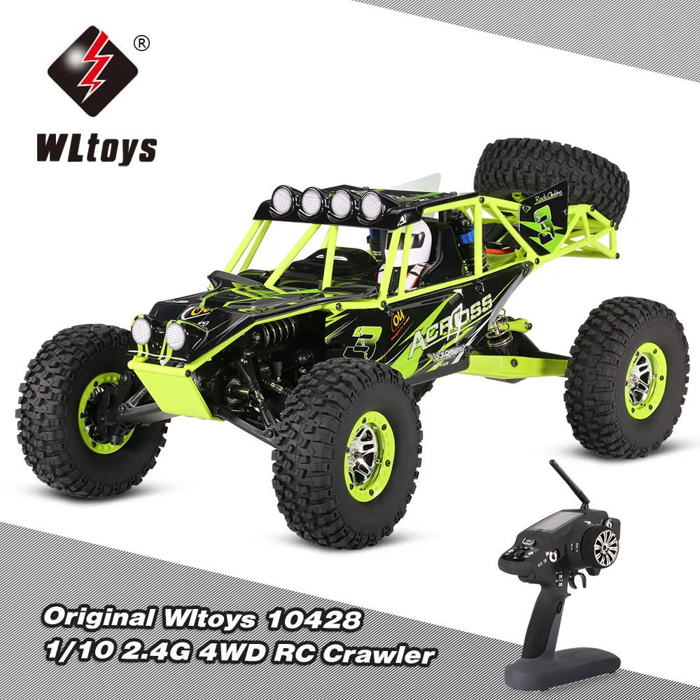 WLtoys 10428 RC Cars 2.4G 1:10 Scale 540 Brushed Motor Remote Control Electric Wild Track Warrior Car Control Electric Wild Track