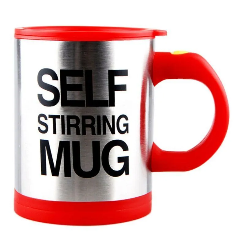 Electric Stainless Steel Auto Self Stirring Coffee Mug Magnetized Mixing Cup LJ200821