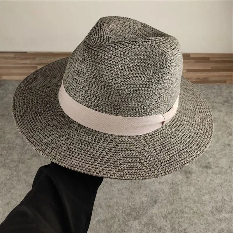 Grande taille hommes chapeau de paille plage surdimensionné casquette de soleil dame panama casquette grande taille seau chapeau grande taille fedora chapeau 5558 cm 5960 cm 6163 cm 24318374374