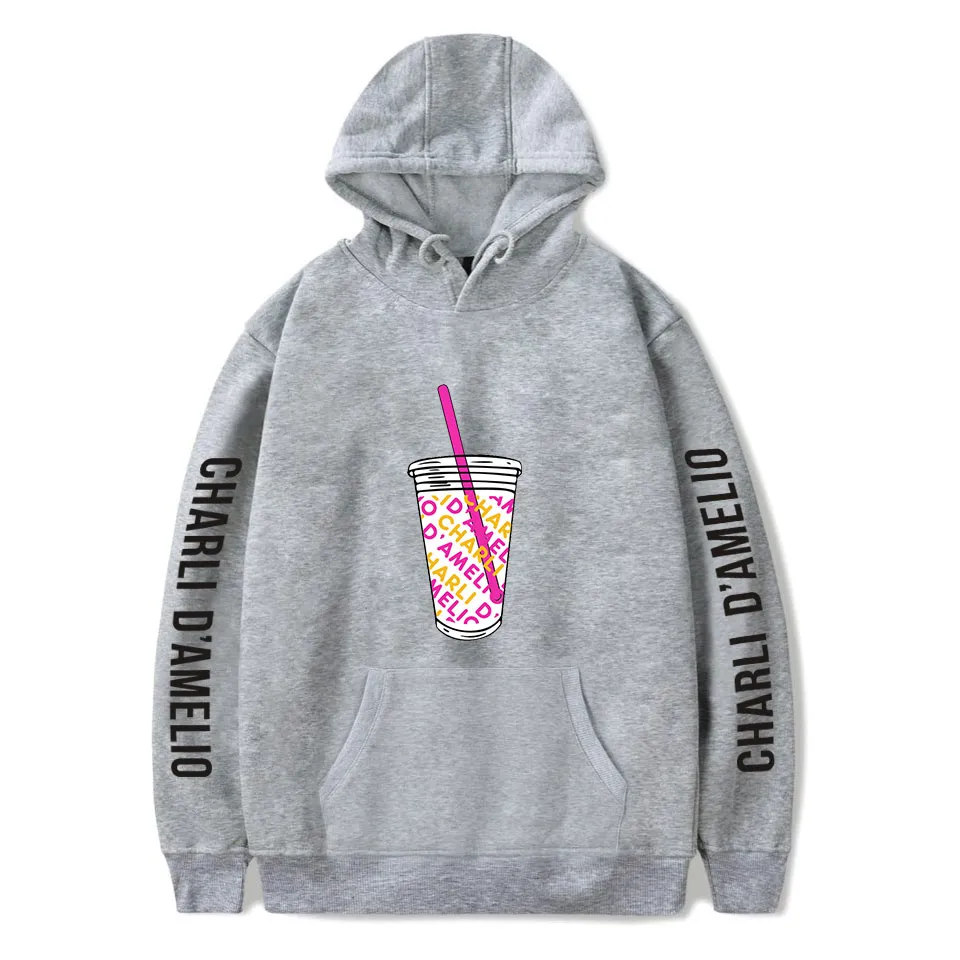 2020 New Ice Coffee Splatter Hoodies Sweatshirts Män Kvinnor Hoodie Charli Damelio Merch Pullover Fashion Costume Tracksuit Topps x1022