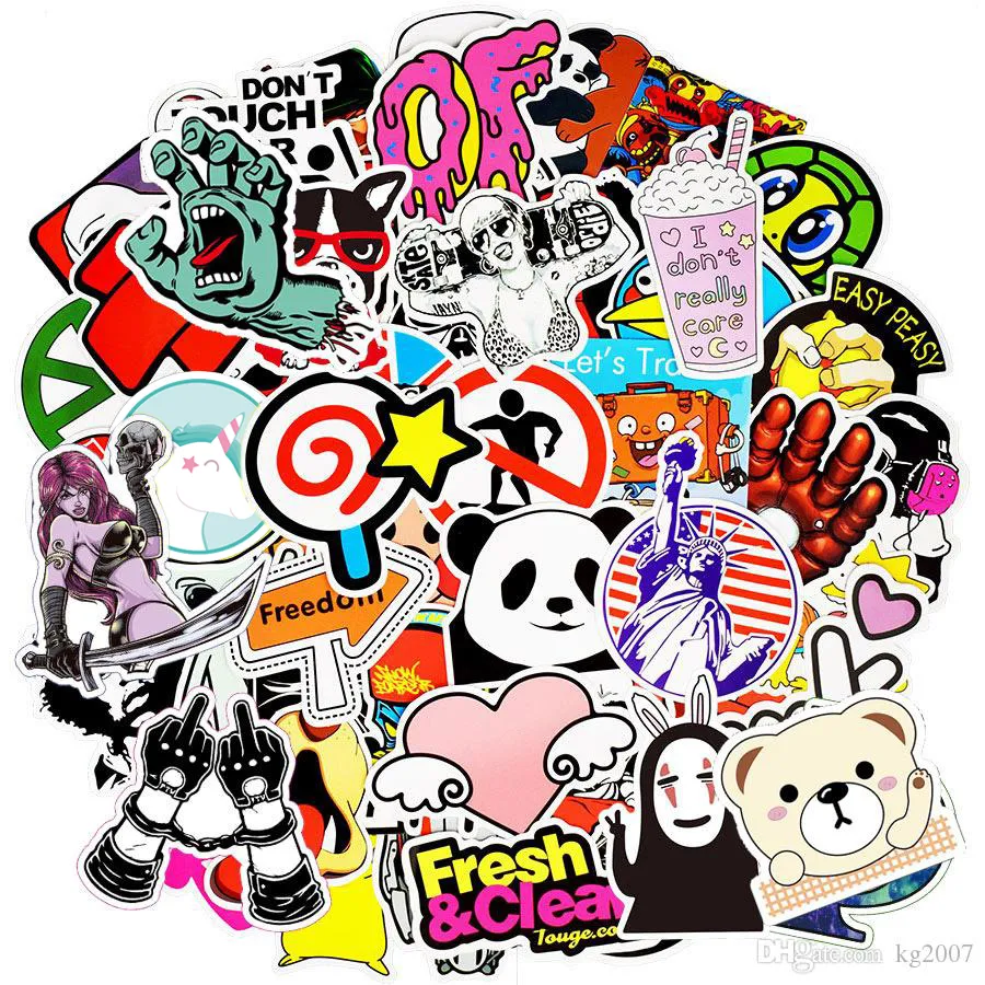 Diy stickers posters wall stickers for kids rooms home decor sticker on laptop skateboard luggage wall decals car sticker 295x