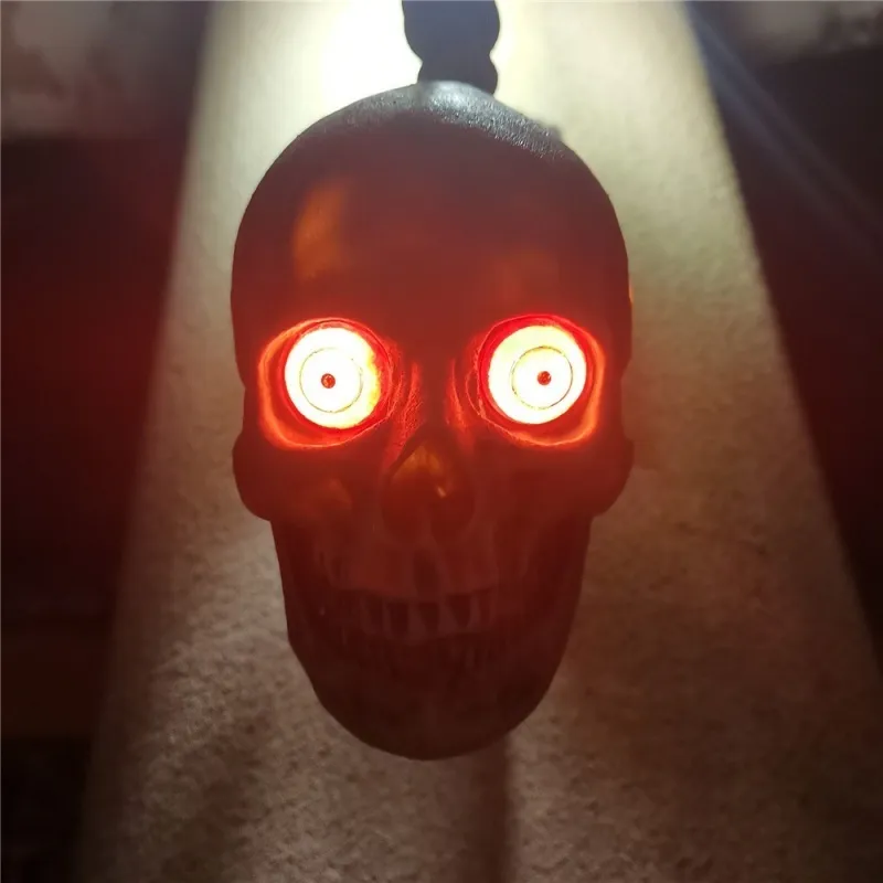 Halloween Skull Led Night Light Skeleton Wall Headlight Battery Power Holiday Lamp Gift Home Bar Retro Lighting Decor Y201006