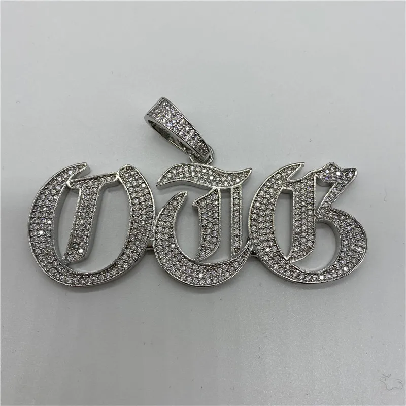 Collier avec pendentif en lettres simples glacées, nom A-Z, Micro pavé, pierre CZ, Style Punk Hip Hop, bijoux à la mode, cadeau pour hommes et femmes, 220v