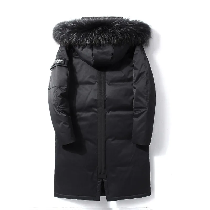 90%Down Jackets new winter men's down jacket high quality Detachable Fur Collar male's jackets thick warm Outdoor windproof 201126