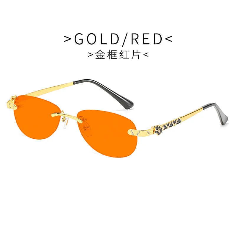 2024 Fashion Off Luxury Designer Nya män och kvinnors solglasögon från Diamond Inlaid Personlig Purple Gold Flower Metal Leg Fashion Round Glasses