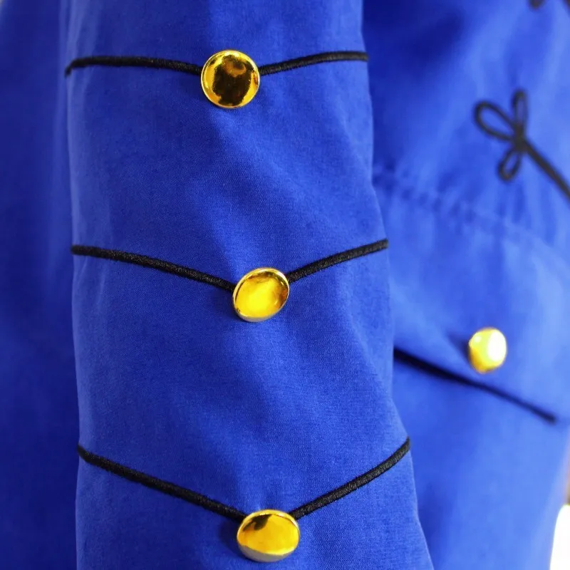 Męska kurtka wojskowa w stylu Vintage gotycka parada wojskowa kurtka haftowane guziki jednokolorowy Top Retro jednolity kardigan odzież wierzchnia LJ201013