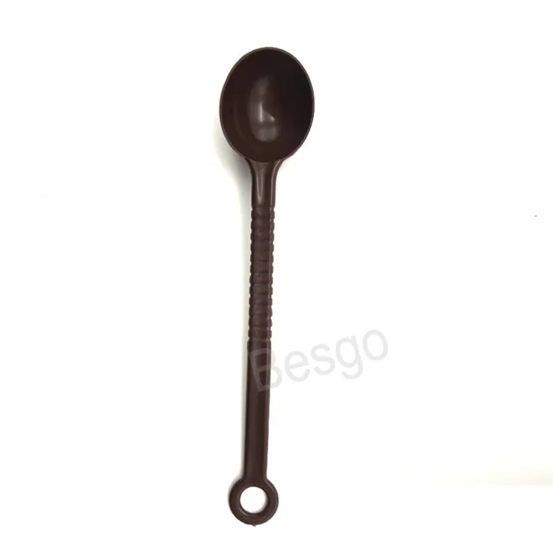 10g Plastic Maatlepel Koffie Roer Lepels Ijs Dessert Lepel Lange Steel Sap Melk Thee Roerstaafjes Scoop keuken Gereedschap BH6136 TYJ