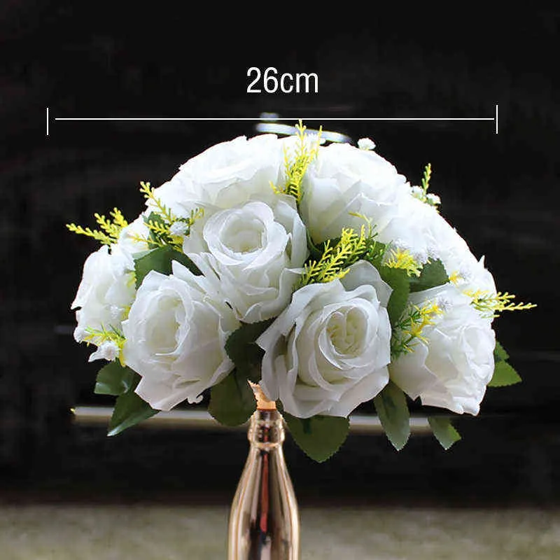 Goud / zilver metalen kaarshouders bloem bal kandelaar centerpieces road lead candelabra centerpieces bruiloft porporporporporporporporporporporporporporporporporporporporporporporporporporporporporporporporporporatio H1222