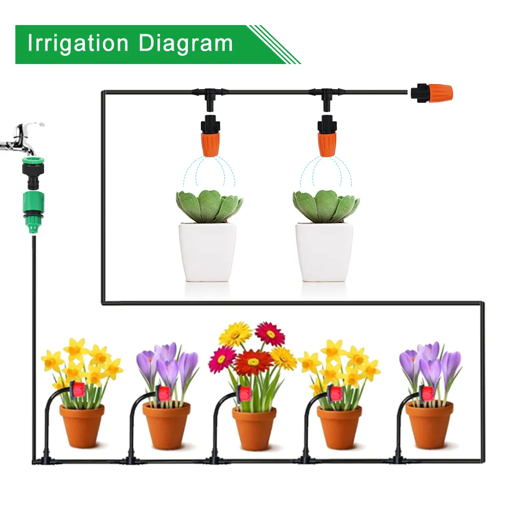 40M DIY Drip Irrigation System Automatic Watering... From Xue10, $26.06 ...