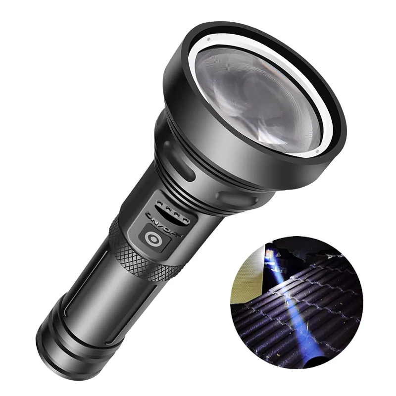 2000 Meter 20 000 000LM Powerful White Laser Led Flashlight Zoomable Torch Hard Light Self Defense 18650 26650 Battery Lantern2692