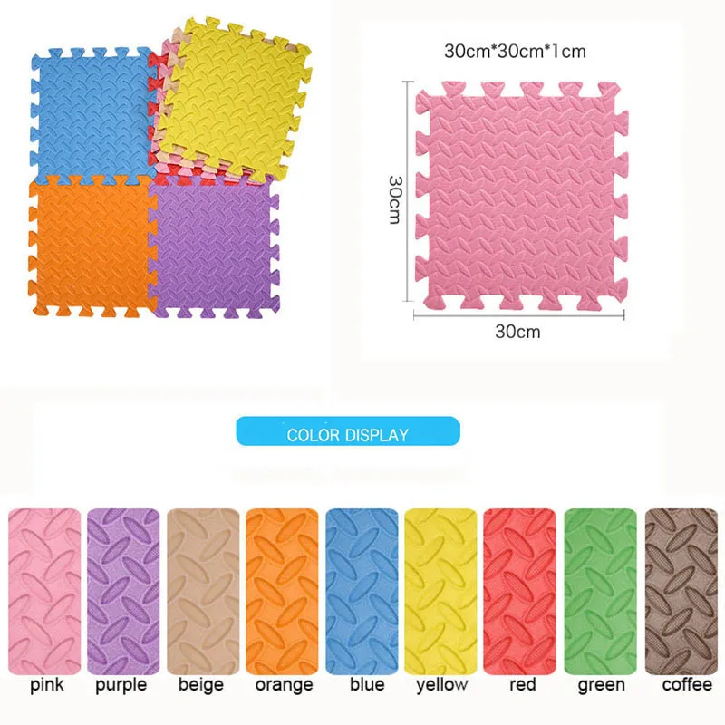 30 * 30cmの柔らかい床の開発クロールキッズラグの赤ちゃんプレイマットパズルカーペットエヴァフォームの活動パッドゲーム子供おもちゃLJ200911