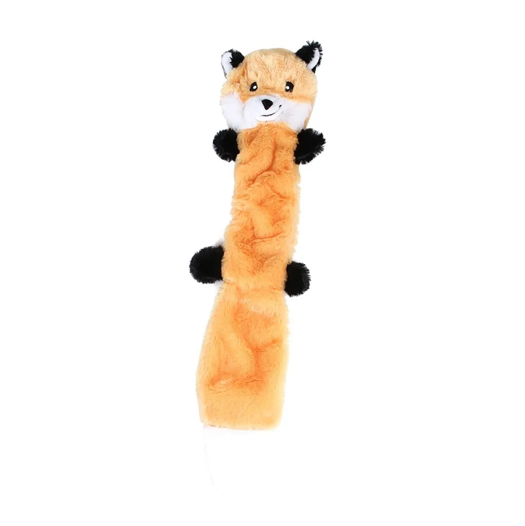 Dogtoy Play Zabawny Pet Puppy Chew Squeaky Pluszowe Sound Toys Raccoon Squirrel 3szt Wsparcie Dropshipping Fe3 LJ201125