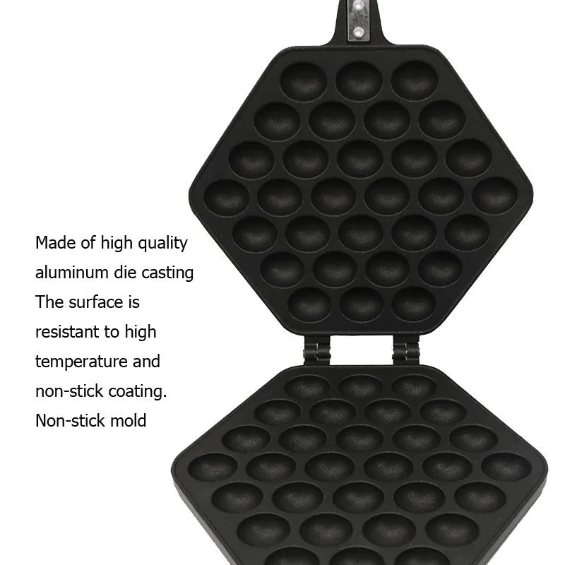 Macchina il pane Eggettes cinesi Macchina waffle Puff Iron Hong Kong Macchina uova a bolle Forno torte QQ Maker1289D