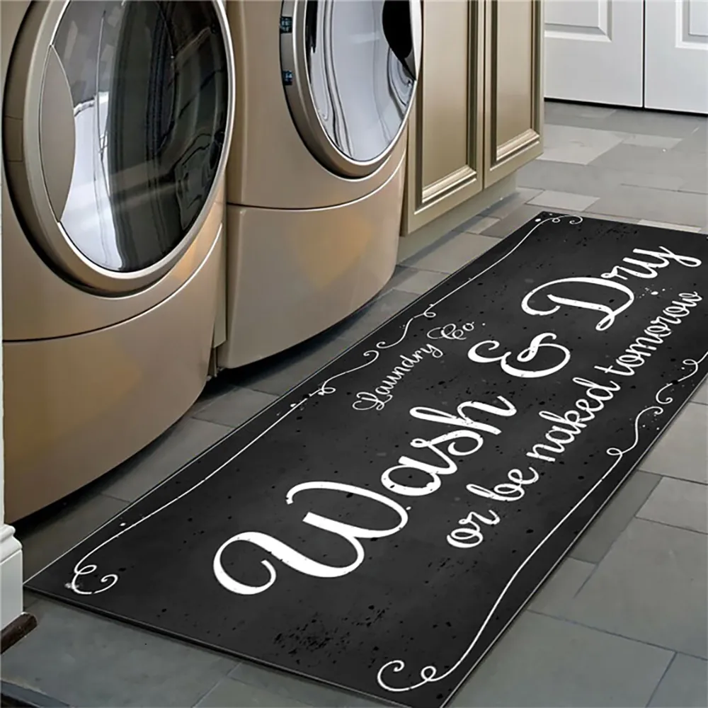 Dropship Non-Slip Floor Mat Laundry Room Morden Mat Entrance Doormat Self-Service Bath Carpet Decor Balcony Rug For Home Decor LJ2315S