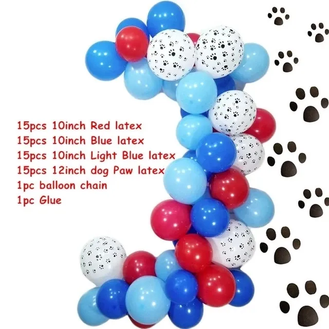 Pets Dog Paw Latex Balloons bones Animal Theme Party Decor Kids Classic Toys Globos Helium Air Inflatable Balls Supply 220225