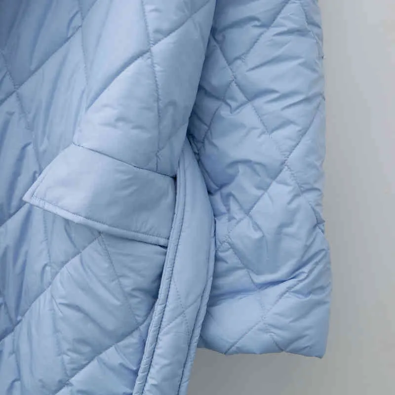 Herbst Winter Mode Frauen Puffer Mantel übergroße Maxi Robe Lange parka Casual oberbekleidung 211223