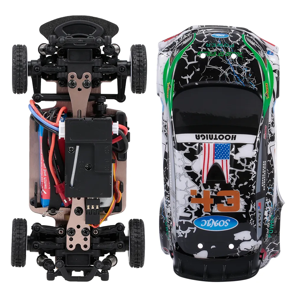 WLtoys K989 1/28 2.4G 30KM / H ad alta velocità 4WD Race RC Racing Drift Car Remote Control Toy Regalo bambini 201202