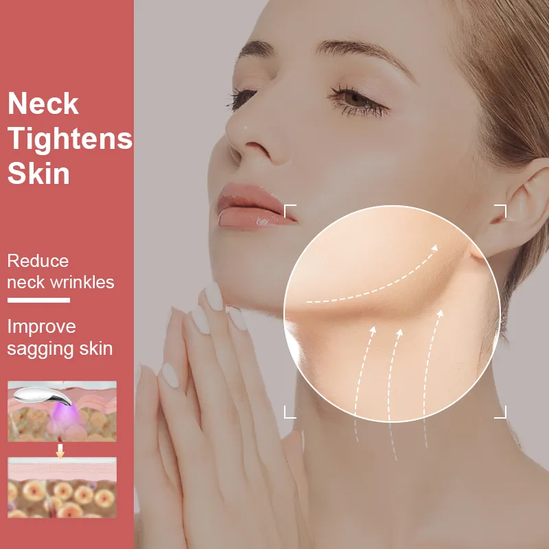 Szyja przeciwzmarszczkowa Lifting twarzy urządzenie kosmetyczne LED terapia Pon pielęgnacja skóry EMS dokręcić masażer zmniejszyć podwójny podbródek usuwanie zmarszczek 220224