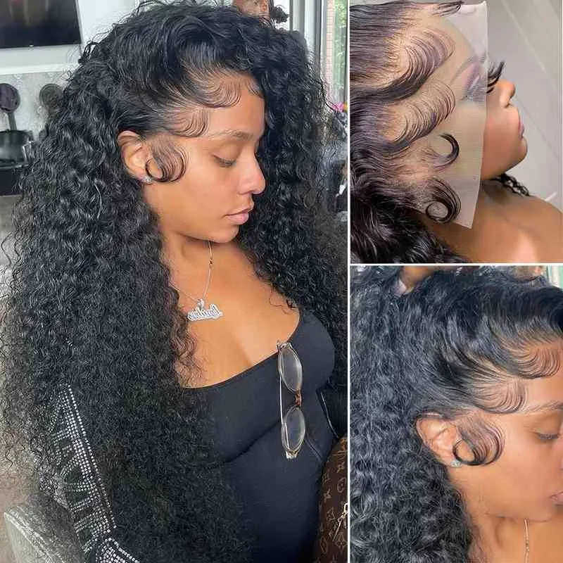 250% de densidade 360 ​​frontal para mulheres pré arrancadas ondas de água peruana cabelo s suíço gluels 360 peruca de renda