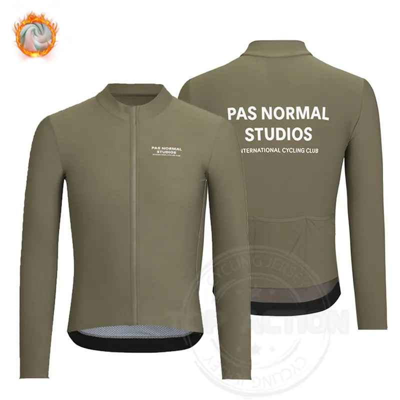 2022 Blau PNS Fahrradbekleidung Herren Winter Thermal Fleece Pas Normal Studios Langarm Radtrikot Ropa Ciclismo 220226