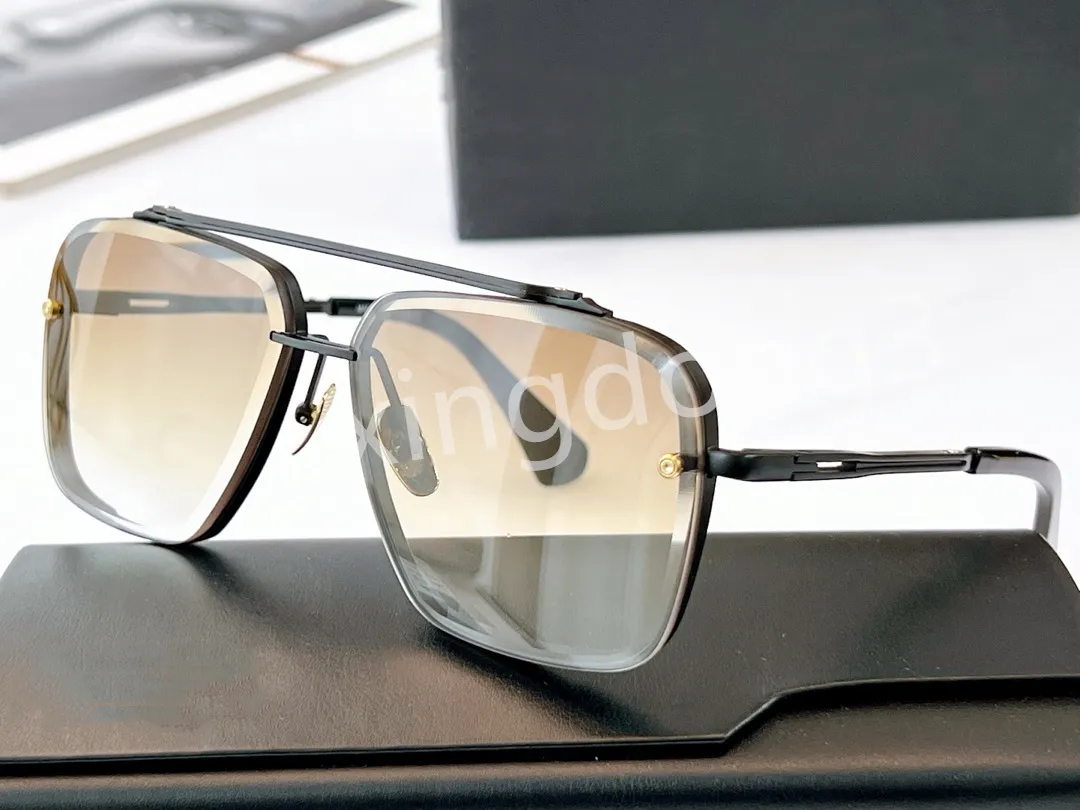 Okulary słoneczne 22SS Designerskie okulary przeciwsłoneczne moda luksus dla mężczyzn Kobiety napędzają podróż metalową anty-ultrafiolet uv400 vintage kwadratowa rama wysokiej jakości z pudełkiem 8 kolor