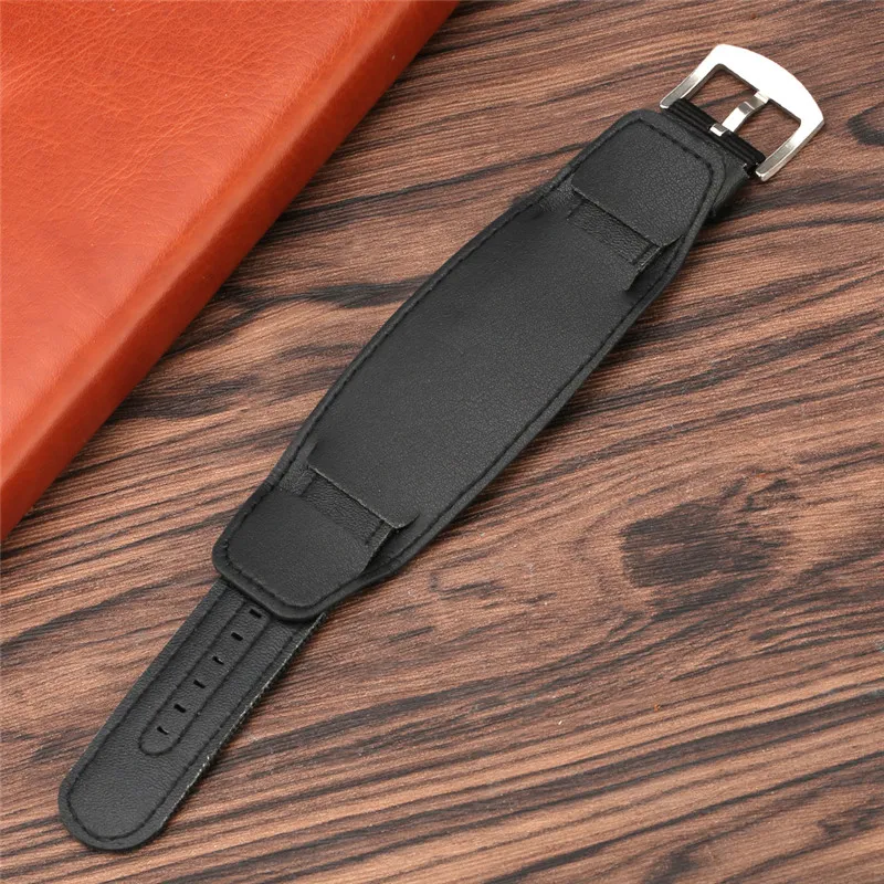 20 22 24MM Black Brown Green Nylon Leather Watch Strap Military Army Replacement Wrist Band Bracelet Spring Bars292y